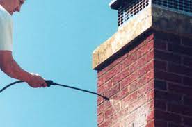 Carbon monoxide safety inspection on gas chimney in Massapequa Park, New York